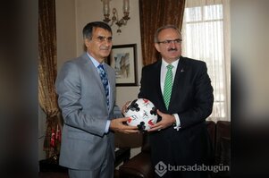 Şenol Güneş'ten Vali Karaloğlu'na ziyaret
