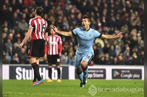 Sergio Agüero'dan muhteşem performans