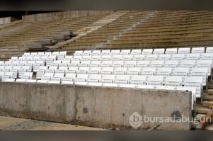 Timsah Arena'nın koltuk montajına başlandı