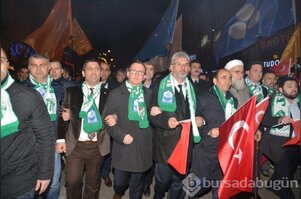 Bursa Çanakkale şehitleri için yürüdü!