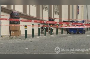 Bursa'da tarihi belediye binası önünde bomba paniği	