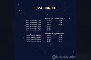 Nilüfer Müzik Festivali'ne servisle ulaşım bilgileri
