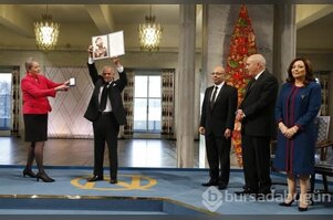 Aziz Sancar'ın ödül aldığı Nobel Ödül Töreni'nden kareler	