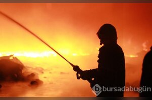 Bursa'da dev yangın! Alevler gökyüzüne ulaştı...