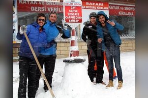Bursa Uludağ'dan kar manzaraları