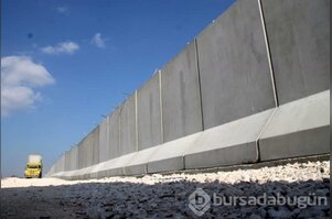 Suriye sınırına beton duvar