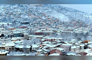 Bursa'da kartpostallık kar manzaraları
