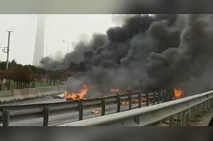 İstanbul'da helikopter düştü! İlk fotoğraflar