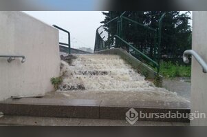 Bursa'yı sel aldı
