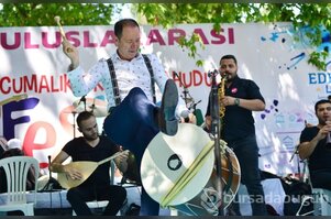 Bursa Cumalıkızık Ahududu Festivali'nde renkli görüntüler	