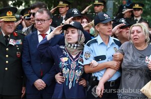 Bursa'da şehit polisin nişanlısı teröristleri sevindirmedi!
