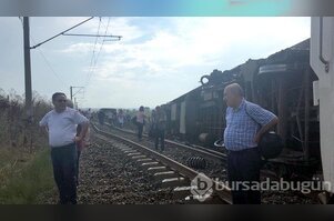Tekirdağ'da tren kazası! İşte olay yerinden kareler