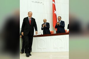 Cumhurbaşkanı Erdoğan, Meclis'te yemin etti