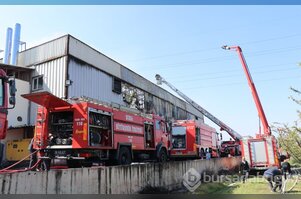 Bursa'da tekstil fabrikasında korkutan yangın	