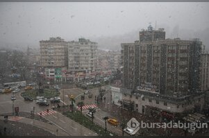 Bursa'dan kar manzaraları