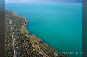 İznik Gölü turkuaz renge büründü