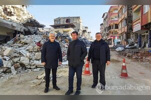 Nilüfer Belediye Başkanı Turgay Erdem deprem bölgesinde