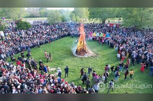 Edirne'de geleneksel Kakava ateşi yakıldı