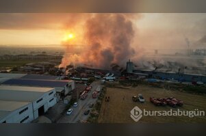 İnegöl'de fabrika yangını! 4 ayrı fabrikaya sıçradı