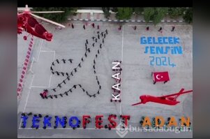 Adanalı öğrencilerden TEKNOFEST koreografisi