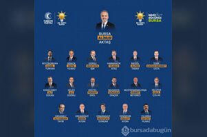 AK Parti Bursa'da ilçe belediye başkan adayları açıkladı