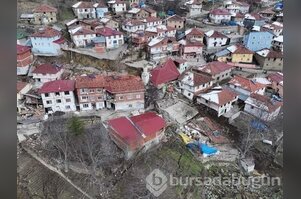 Tokat'ta heyelan! 39 evden 4'ü ile cami yıkıldı