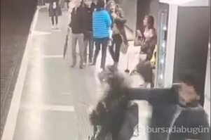 Metroda yürüdüğü sırada önüne gelen 10 kadına saldırdı