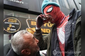 Yerli Örümcek Adam bu sefer Samsun'da!