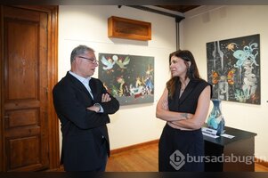 Özge Tezgör'ün altıncı kişisel sergisi Mudanya'da açıldı