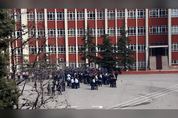 ASKERİ LİSEDE YANGIN