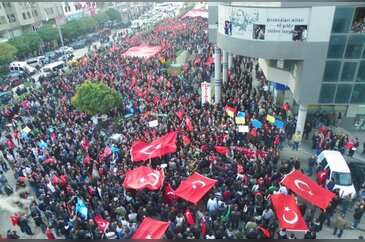 Binlerce Bursalı terörü böyle lanetledi
