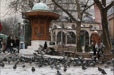 Bursa'dan kar manzaraları