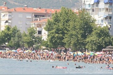 Bursalılar sahillere böyle aktı