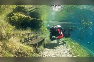 Yok böyle göl! Kışın park, yazın göl