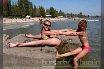 Plajda böyle yakalandılar