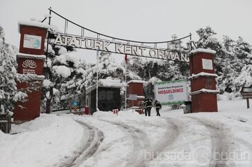 Nilüfer'den kar manzaraları