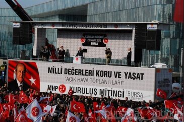 MHP Bursa'da kuruluş mitingi düzenliyor