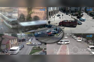 Bursa'da kazalar MOBESE'ye böyle yansıdı