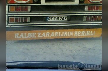 En güzel kamyon arkası yazıları