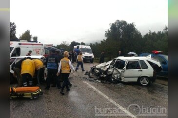 Bursa'da feci kazada can pazarı: 10 yaralı