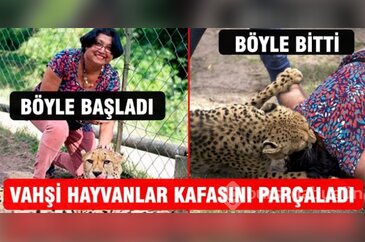 Karısı parçalanırken o...