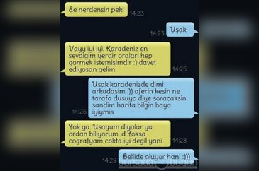 İşte o mesajlar...
