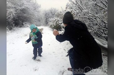 Uludağ'da kar sevinci