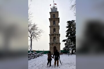 Bursa'dan kar manzaraları