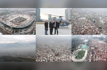 Helitaksi ile havadan Bursa fotoğrafları