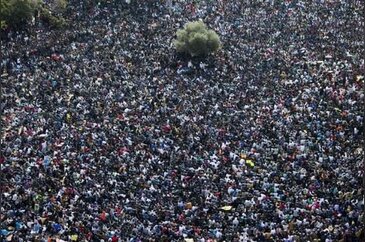 İsrail'de Afrikalılardan dev protesto
