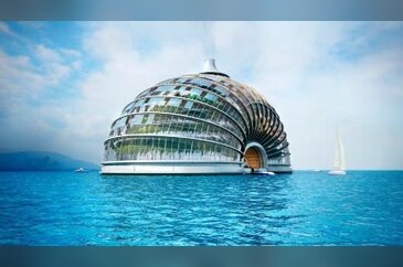 Hem karada hem denizde otel
