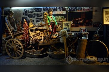 Eski köy yaşamını yansıtan eşyalar