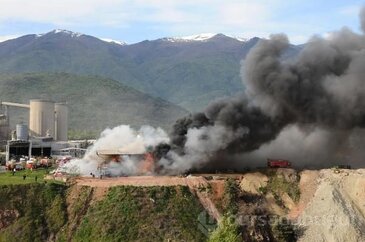 Bursa'da fabrikada korkutan yangın