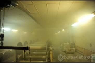 Bursa'da tekstil fabrikasında korkutan yangın!